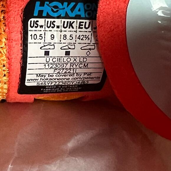 Hoka One One U Cielo XLD Spike Running Shoes Women Size 10.5 - Picture 8 of 12